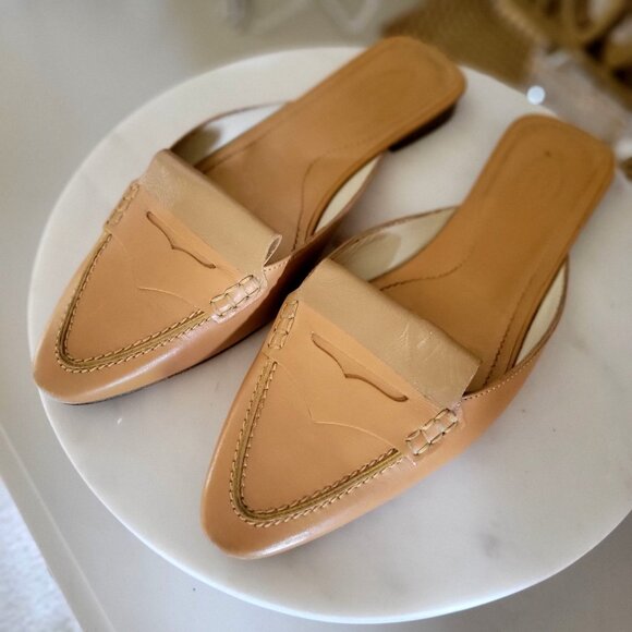 Tod's Tan Leather Mules for Women - Picture 2 of 10